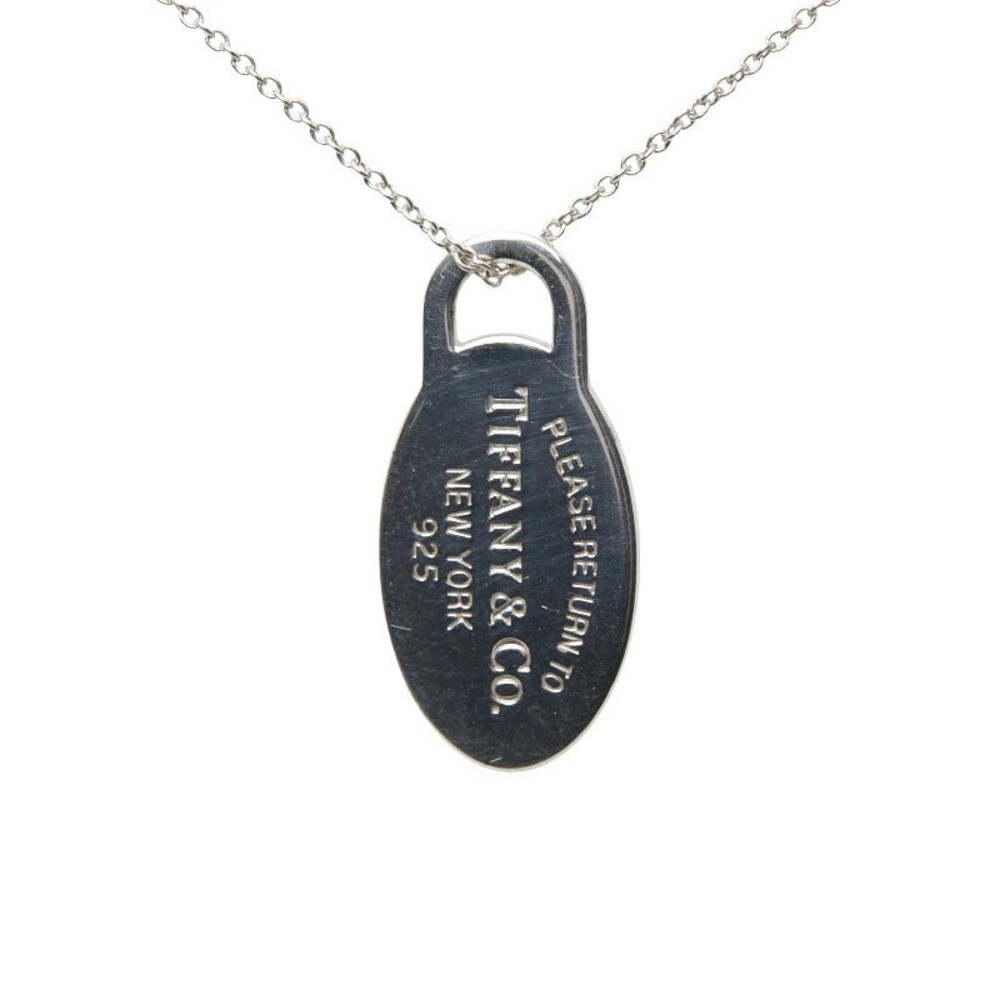 Tiffany Co to Oval Necklace Silver TIFFANYCo